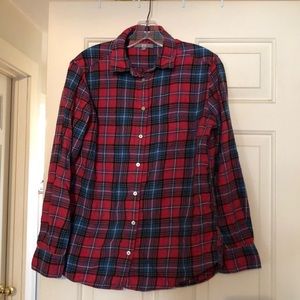 Dusty Red Plaid Button Down